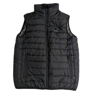 EAY Lightweight Heated Puffer Vest USB Rechargeable - Black - Mens M